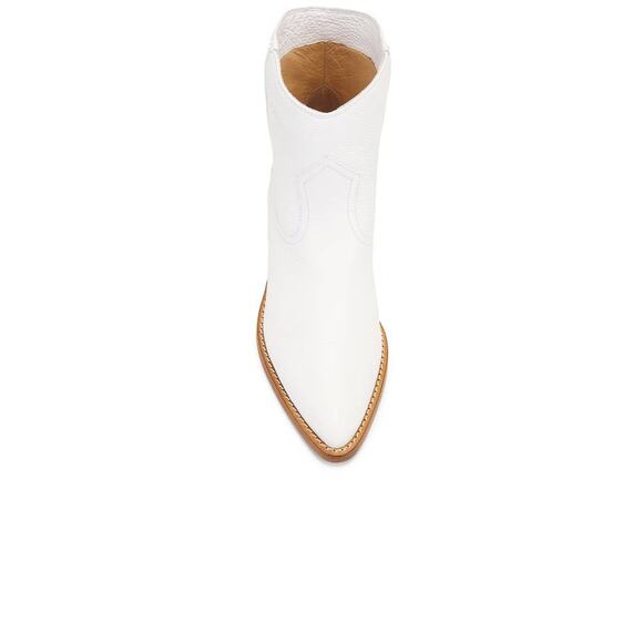 Gabriela Hearst Leduc Pointed Toe Boot in Ivory 38 - Picture 4 of 5